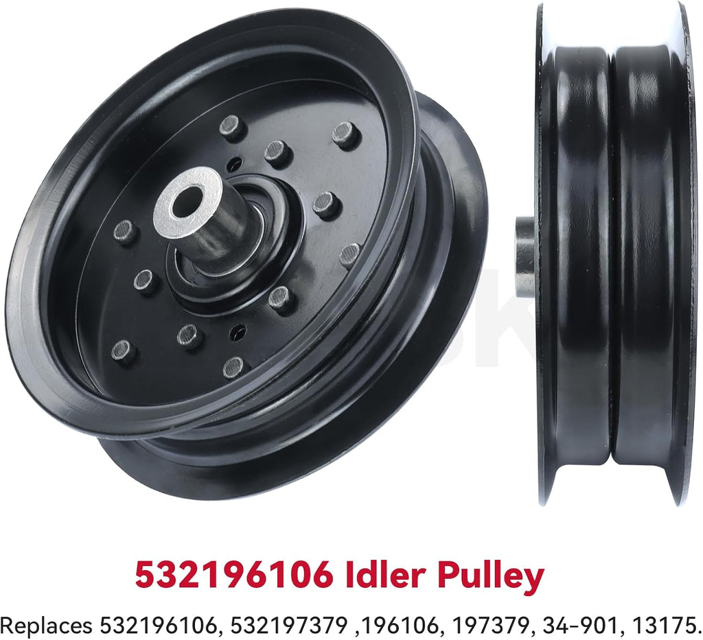 GELASKA 532197379 532196106 Husqvarna Idler Pulley for Husqvarna Z254 Deck