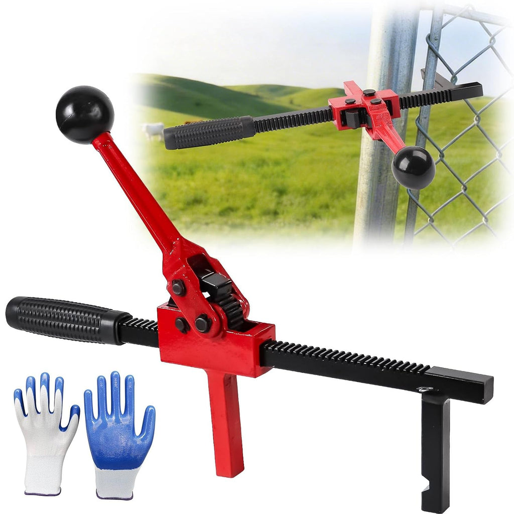 Chain Link Fence Stretcher Tool, Heavy Duty Ratchet Fence Tensioner