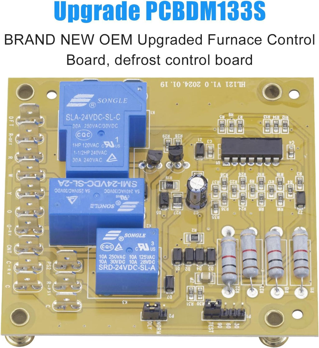 PCBDM133S Defrost Control Board Replacement for Goodman & Amana Furnaces and Heat Pumps – Replaces PCBDM133, PCBDM160S, PCBDM160, 1084-552 – Compatible with ANZ130181AA, APD1424070M41AA