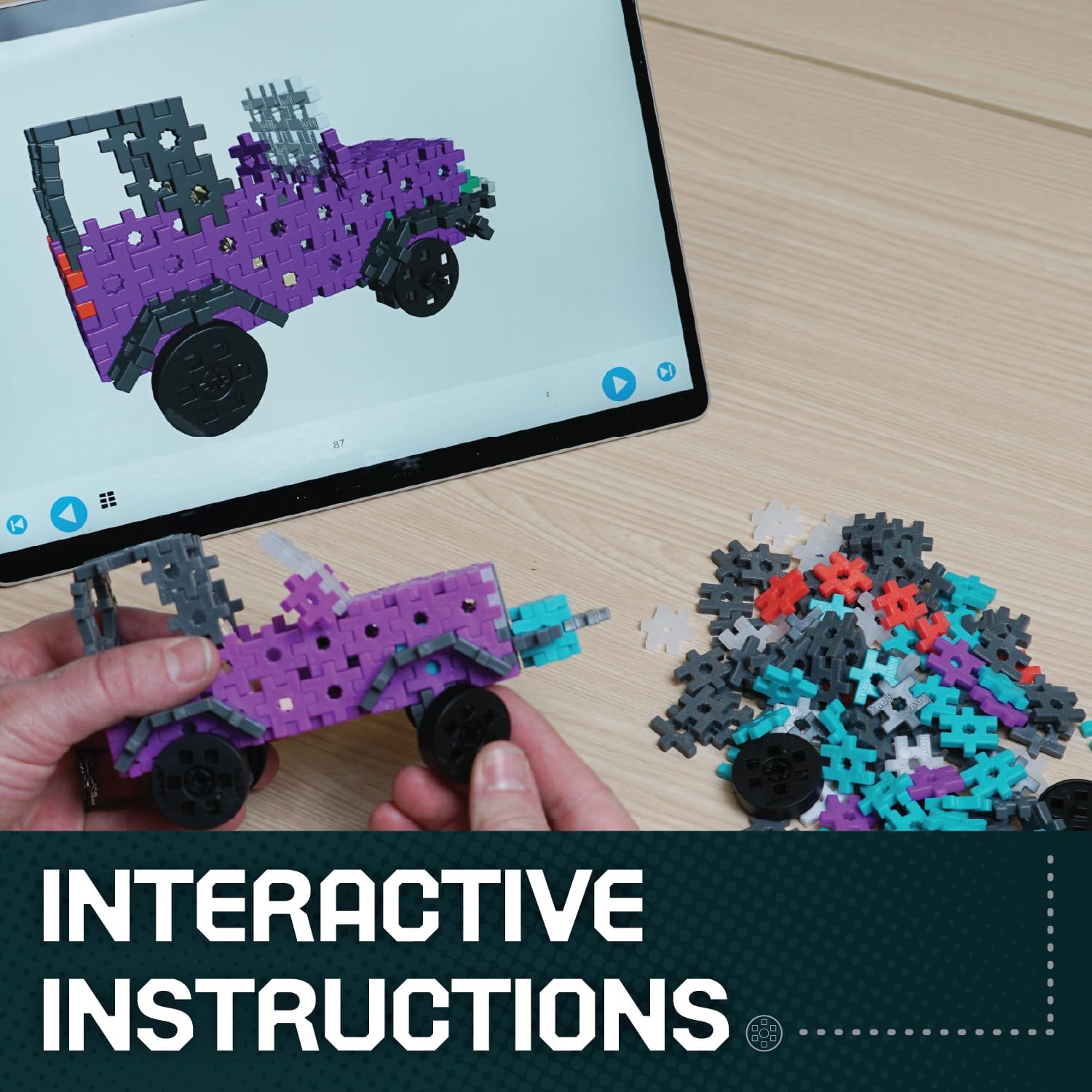 Mechanicals - Off-Road Renegades Purple - 300 Pieces STEM/STEAM Interlocking Connecting Building + Construction Toy