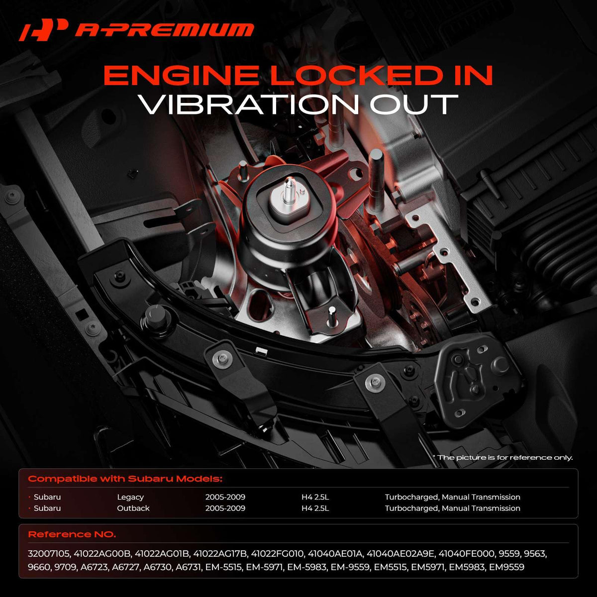 A-Premium Engine Motor and Transmission Mount Kit, with Torque Strut Mount