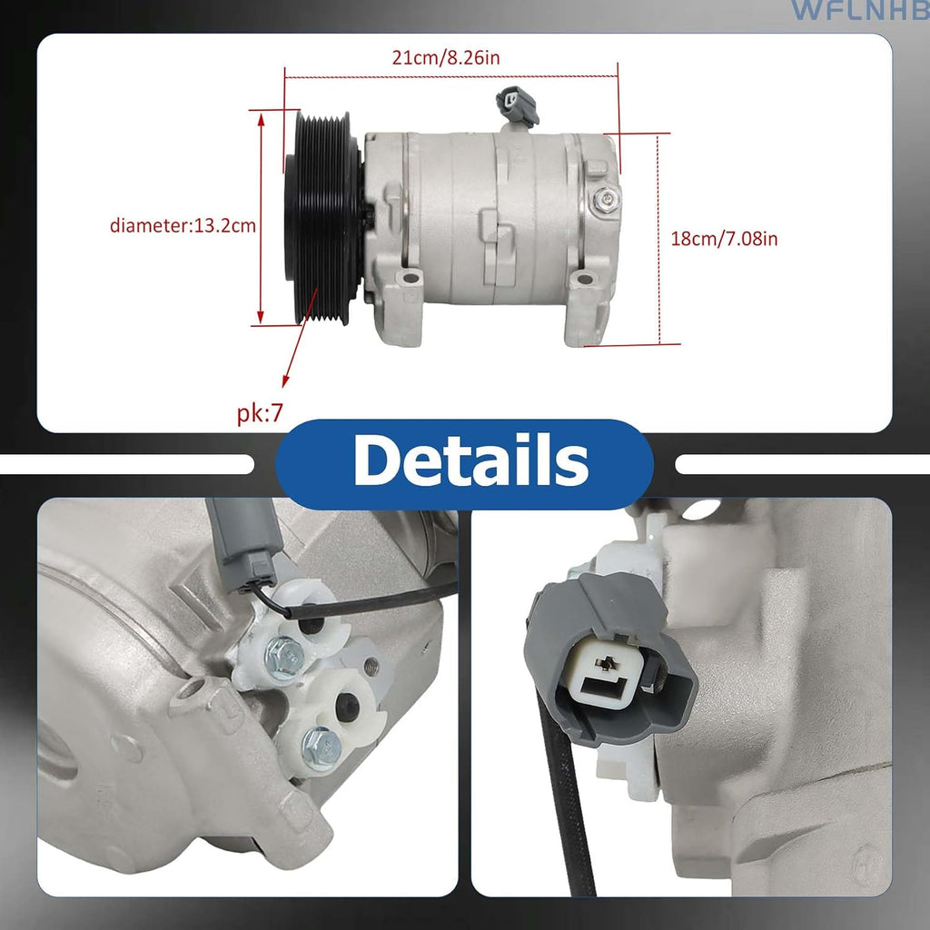 WFLNHB AC Compressor Replacement for Honda Accord 2003-2007 CO 28003C