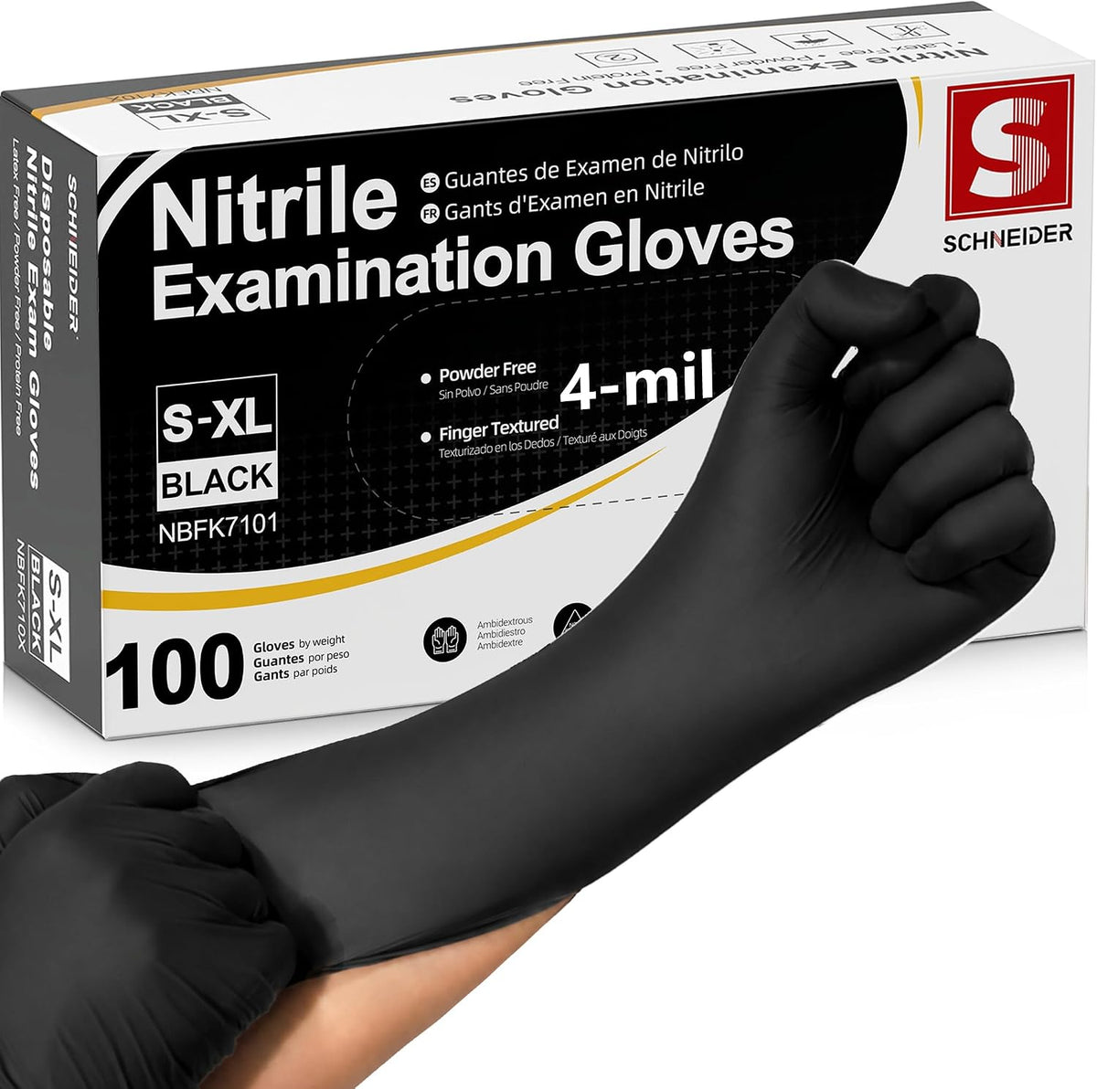 Nitrile Gloves, Gloves Disposable Latex Free, Powder Free