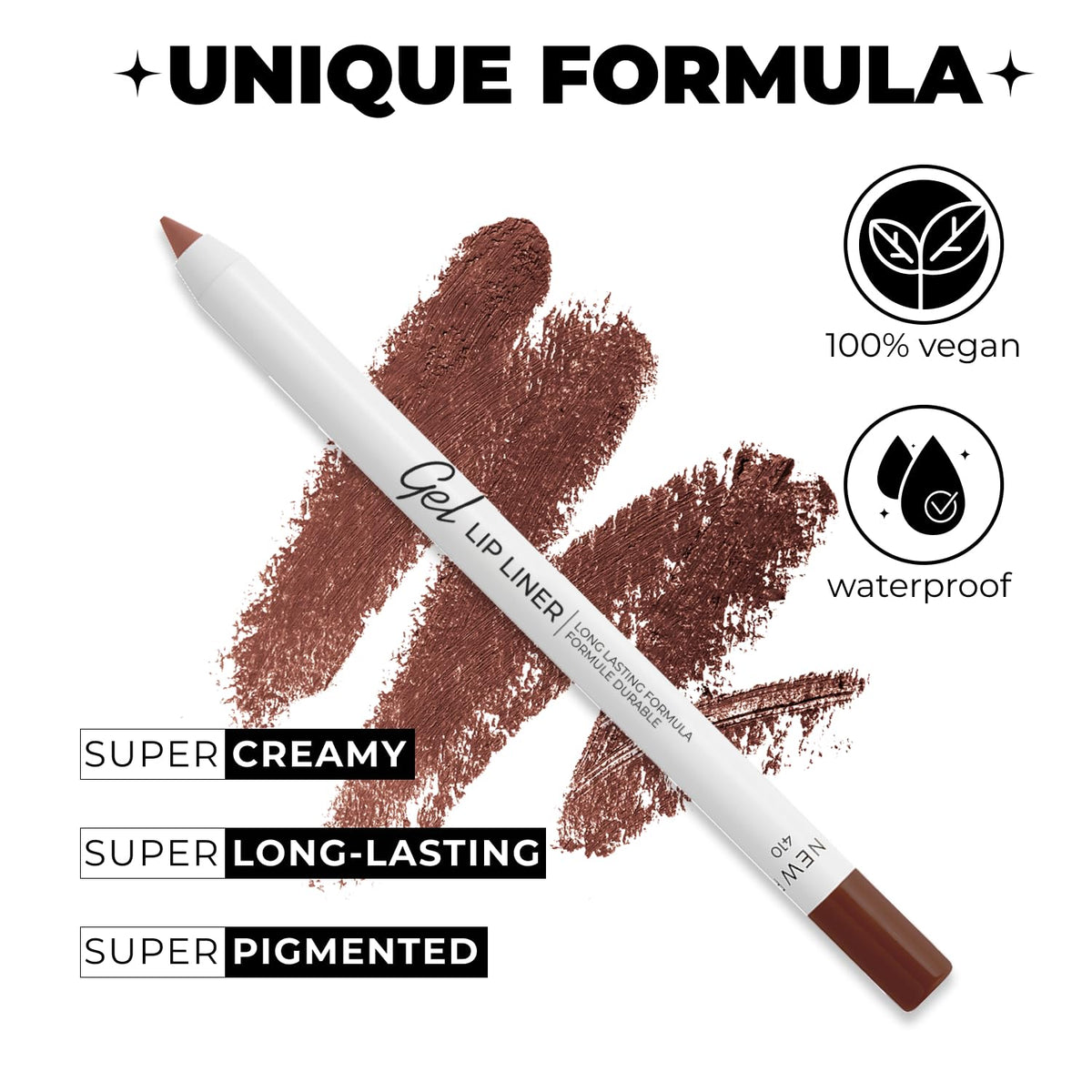 Lip Liner Pencil - Pink Taupe - 2-in-1 Waterproof Lip Liner