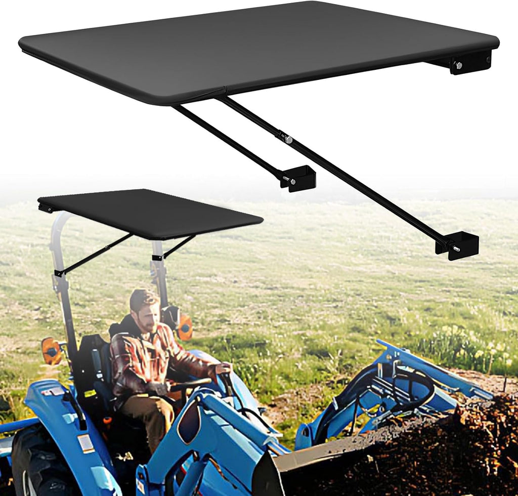 Universal Tractor Canopy for ROPS, UV-Resistant Sunshade | Fits compact tractors, riding mowers, zero-turn mowers and