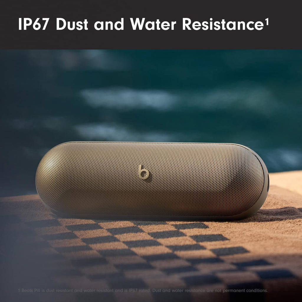 Pill - Portable Bluetooth Speaker- Up to 24H Battery Life, Water Resistant, Bluetooth, Apple & Android Compatible