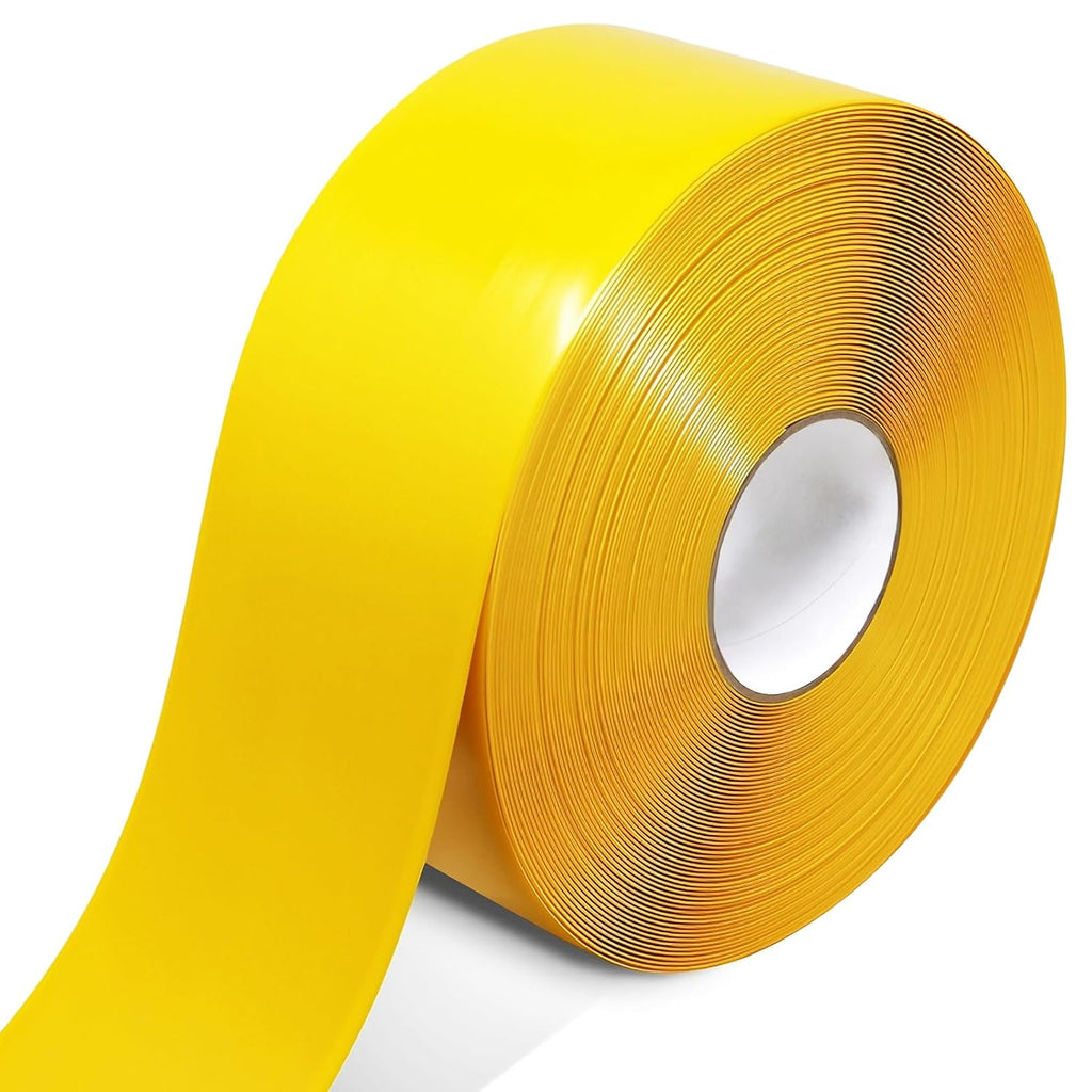 Floor Marking Tape, 1.1mm Extra Thick, Yellow, 2 Inch x 100FT | Heavy Duty Safety Tape, High Visibility Industrial