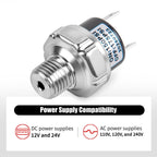 CNWZYMX 150-175 PSI Air Pressure Switch 1/4 NPT Thread, Silver 2PCS