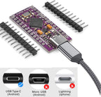 1x Pro Micro Board 5V/16MHz Module Board Type C Port for Arduino Leonardo