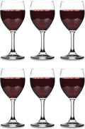 Small Wine Glasses Set of 6, Thin Stem Copas De Vino, 8.5 Oz