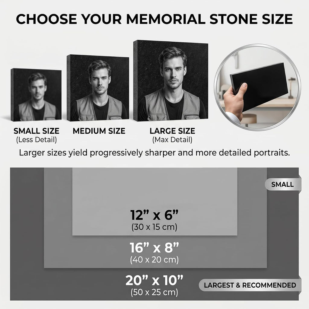 Black Granite Headstones for Graves, Personalized Grave Markers, Engraved Memorial Stones, Outdoor Tombstones for
