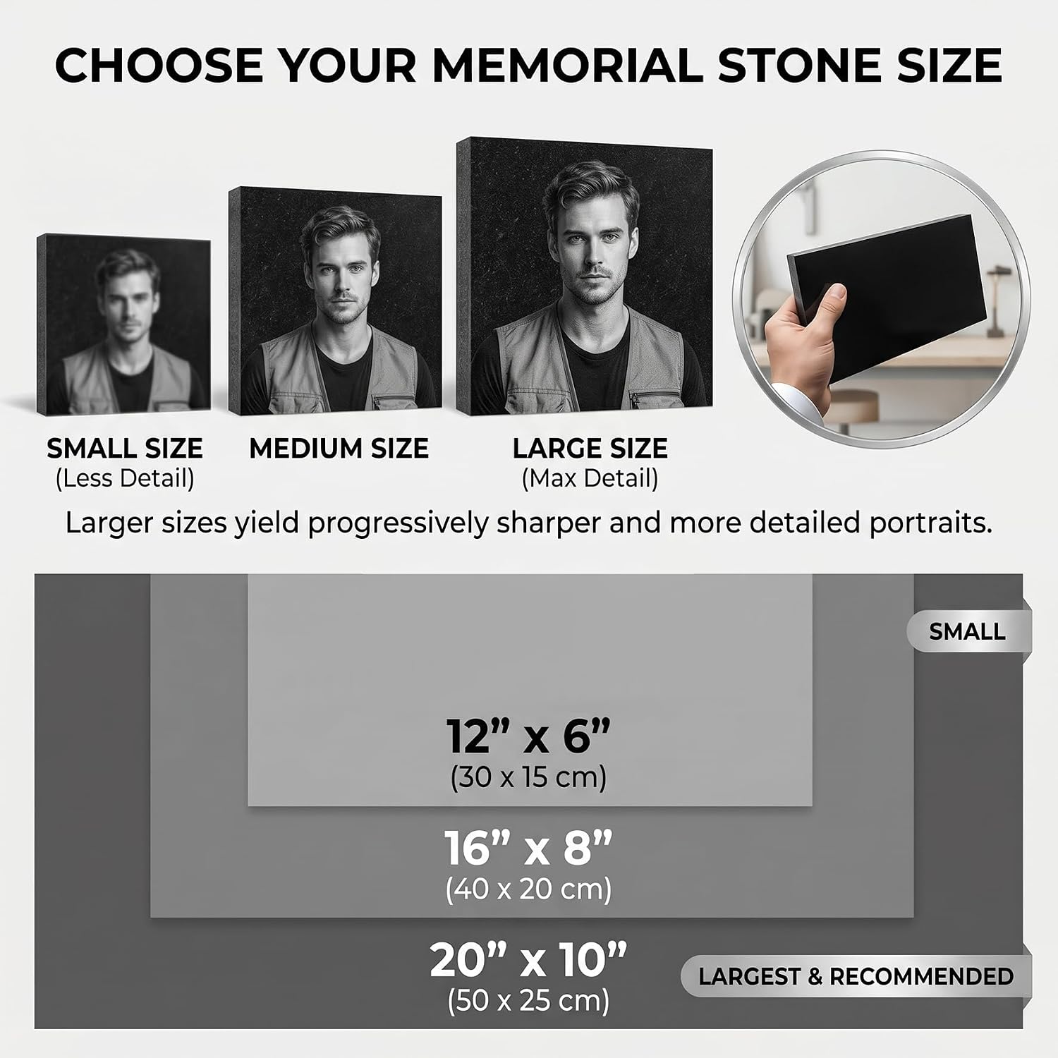 Black Granite Headstones for Graves, Personalized Grave Markers, Engraved Memorial Stones, Outdoor Tombstones for