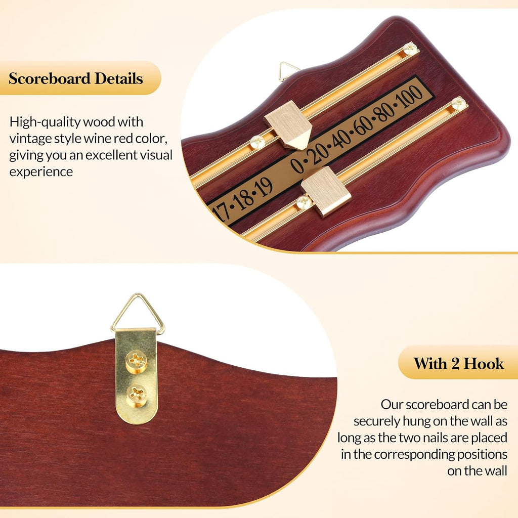 Snooker Billiard Score Board,Shuffleboard Scoreboard Referee Gear Scorer Board,Wooden Snooker Score Keeper Snooker