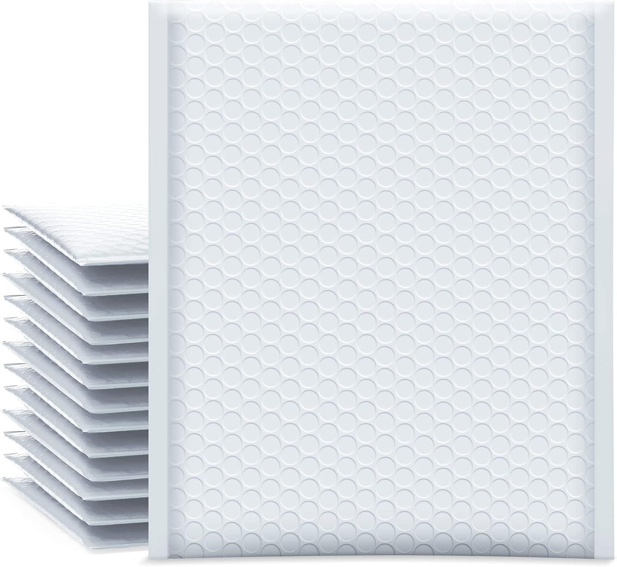 Bubble Mailers 8.5x12" 25 Pack Usable Size 8.5x11" White Shipping Bag