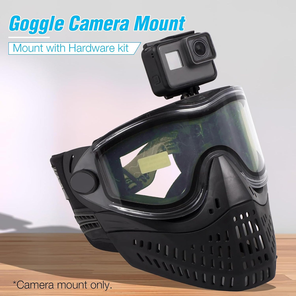Goggle Camera Mount for Paintball Mask, Aluminum Paintball Mask Mount