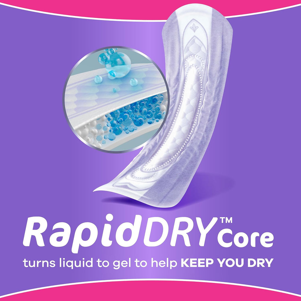 Adult Incontinence Pads for Women, Maximum Absorbency, Regular Length, Postpartum Pads, Up to 100% Bladder Leak