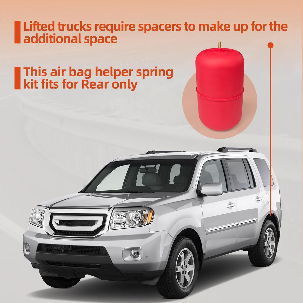Air Spring Bag Suspension Kit Compatible with 2005-2012 Acura MDX 2005-2017 Odyssey 2005-2009 Pilot OEM Number Replace 60815 Up to 1,000 lbs