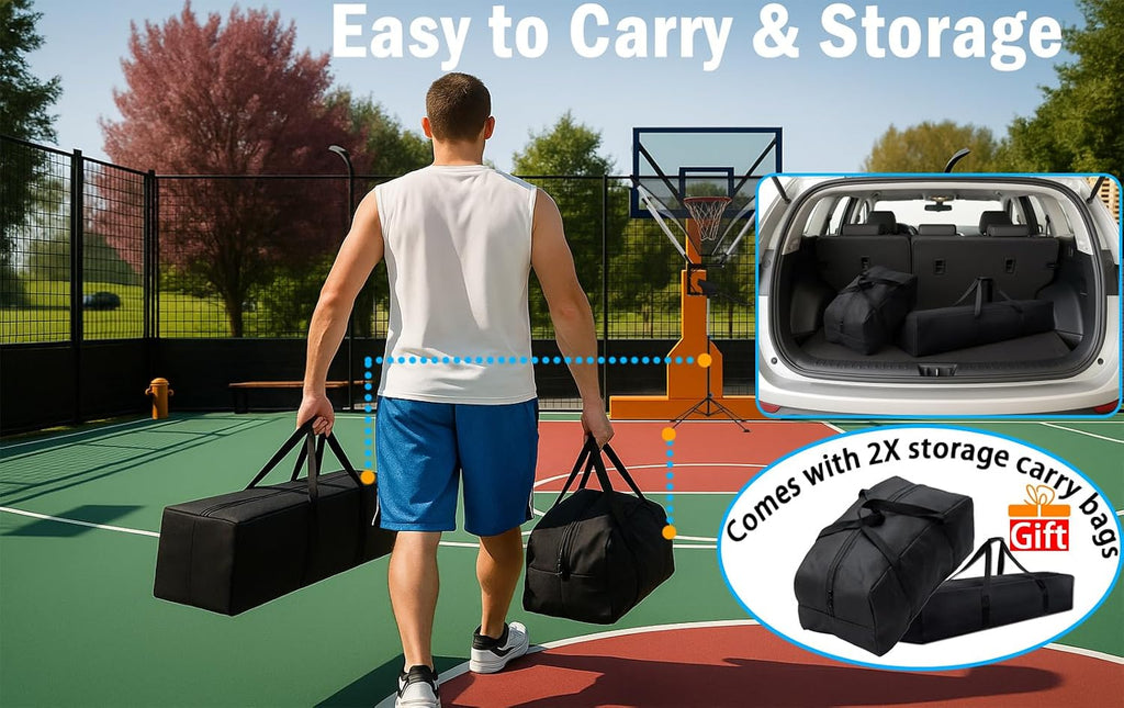 Basketball Rebounder, Basketball Return Attachment with 180° Rotating Track, Shot Trainer Rebounder Net Return System