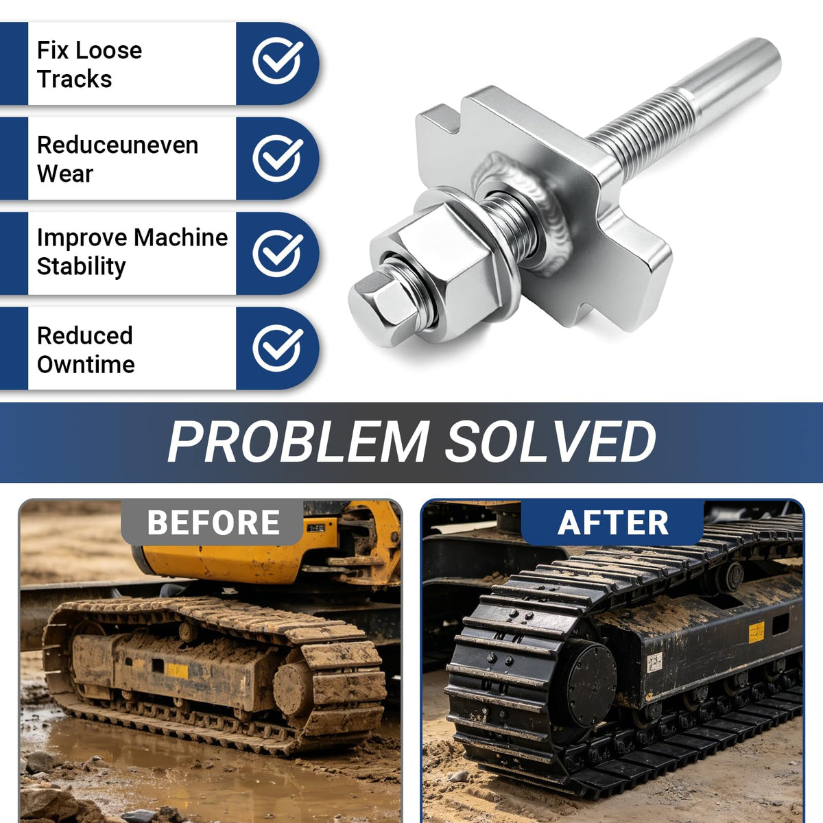 Excavator Track Tensioner for 1-Ton Mini Excavators