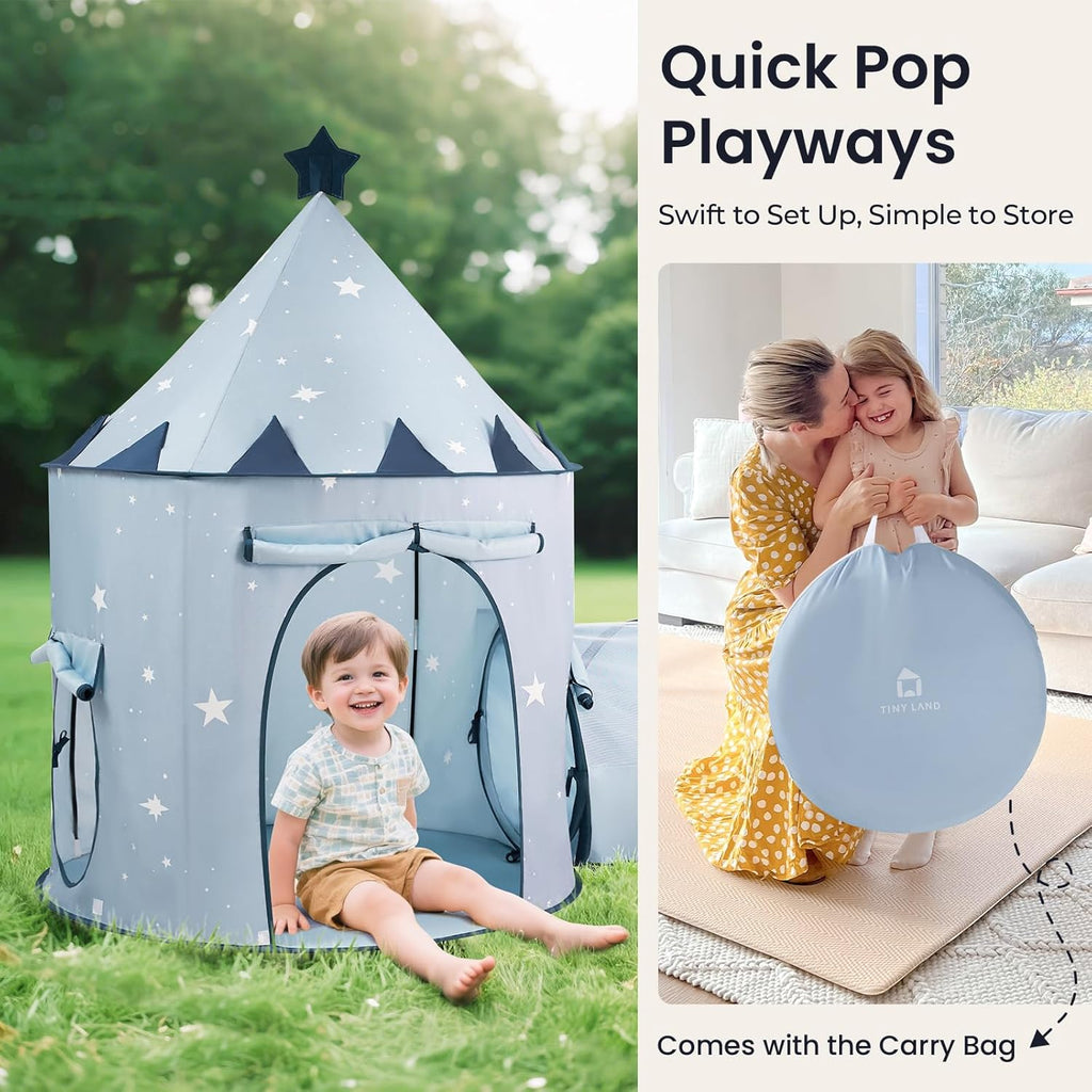 3-in-1 Kids Play Tunnel with Ball Pit & Tent, Pop-Up Crawl Toy | Foldable Indoor & Outdoor Play Set With Carry Bag