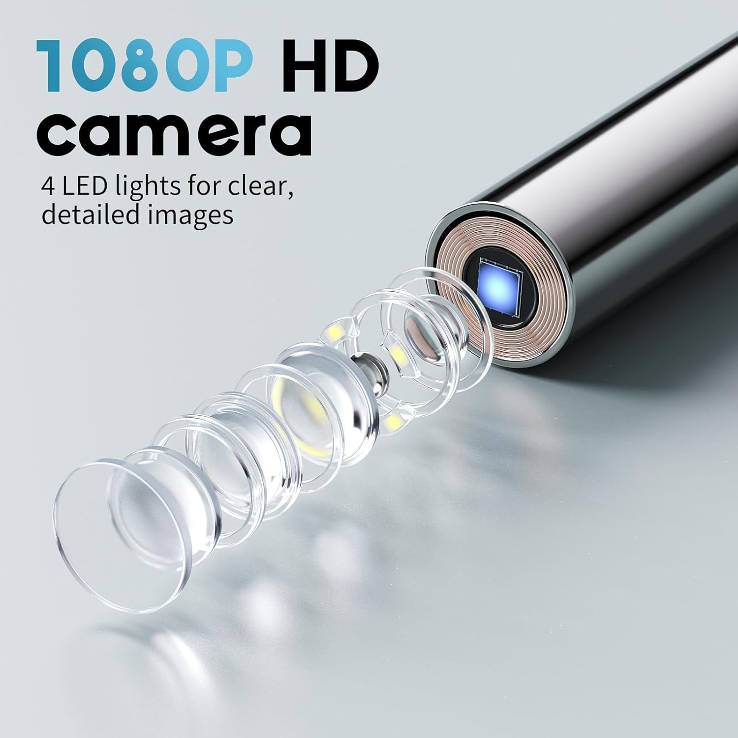 Digital Otoscope Ear Camera for Family, 1.38-Inch Screen, No App Needed