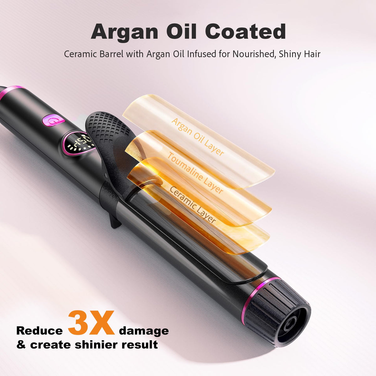 Mini Travel Curling Iron for Short Hair 1 Inch