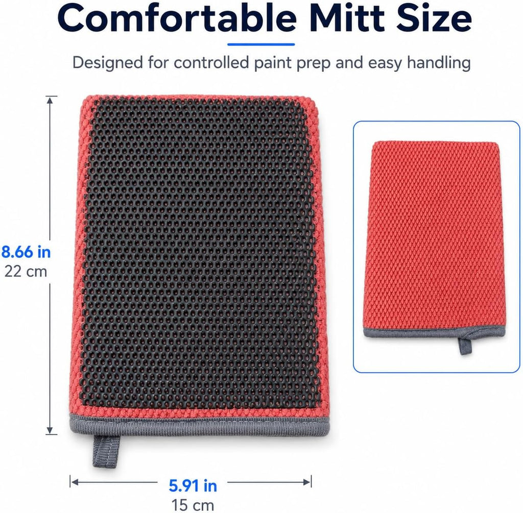 2 Pack Clay Bar Mitt for Car Detailing, Medium Grade Auto Magic Clay Towel, Scratch-Free and Paint Safe, for Cleaning