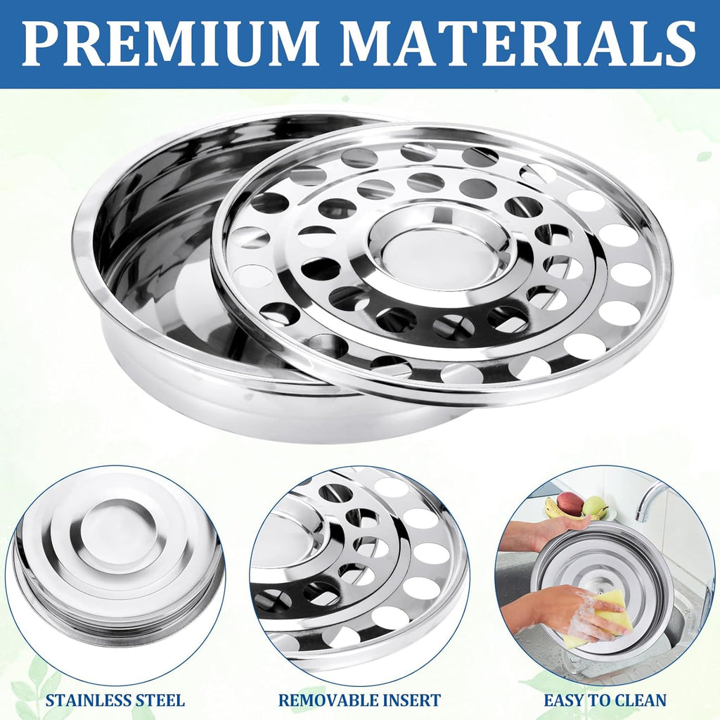 1 Pcs Holy Communion Trays House up 32 Cups Sliver Tary Church Supplies Stainless Steel Portable Communion Plates Set