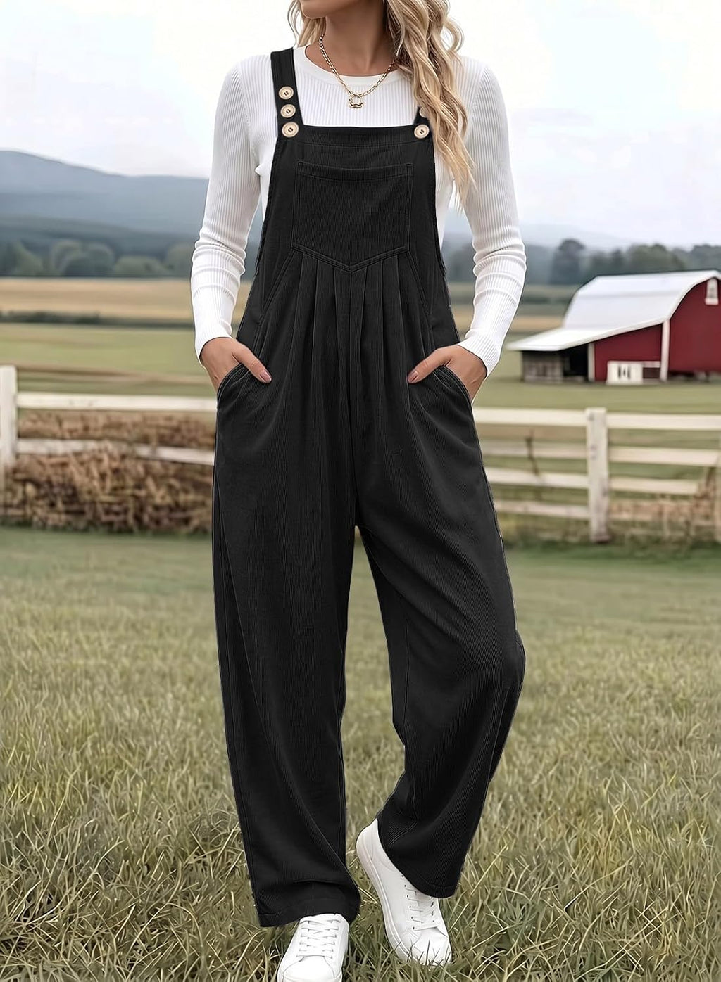Women's Casual Overalls Fall Baggy Jumpsuits