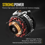 KUSATEC 19244727 Alternator, 12V 105A 6-Groove Pulley CW, Fit for Cadillac