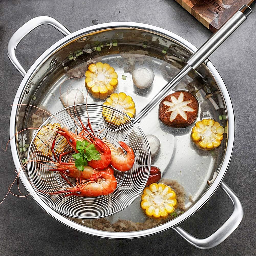 Spider Strainer Skimmer, Slotted Spoon for Cooking 5.5 Inch