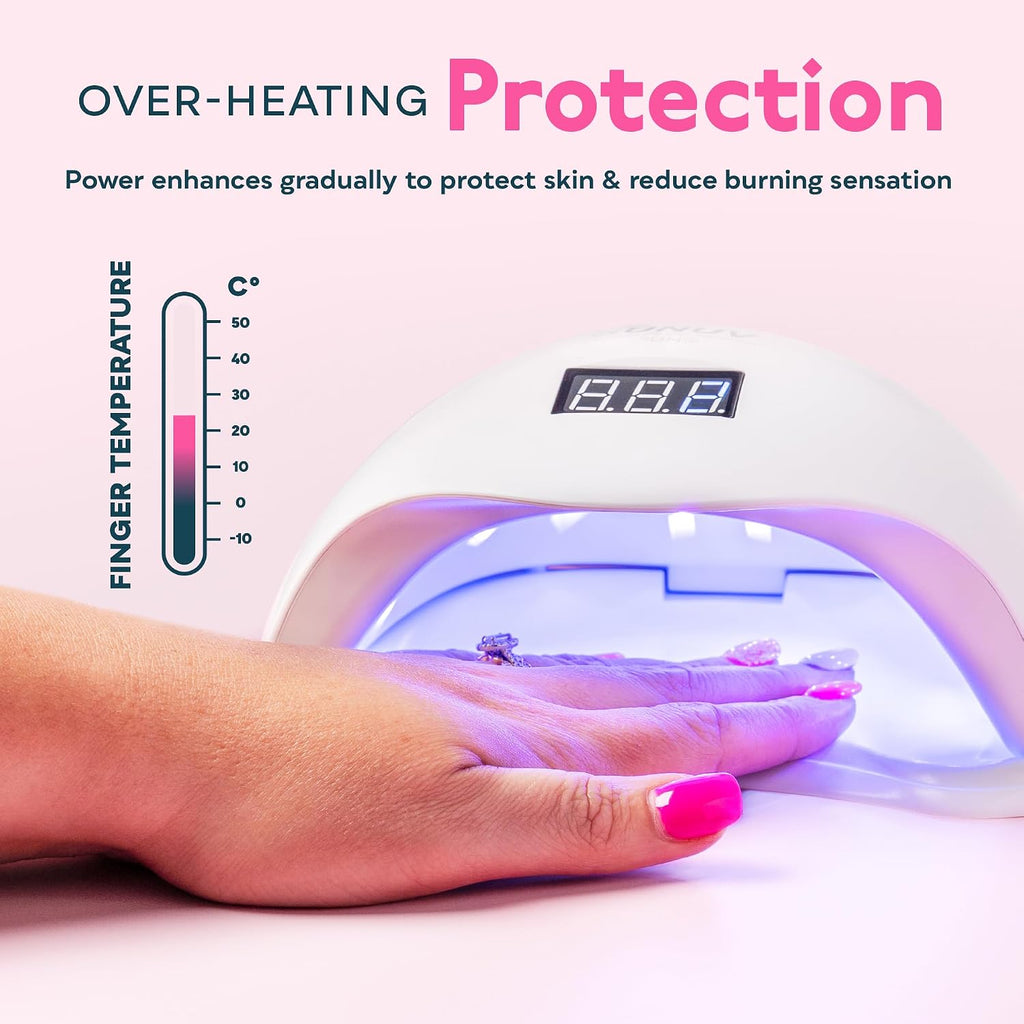 UV LED Nail Lamp, Upgraded UV Light with 4 Timer,Digital Display SUN5plus | 10/30/60/90s Timer UV Light for Gel