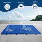 Plastic Pallets, 6 Pack Lightweight Waterproof Floor Pallets,Spliceable Outdoor Breathable Grid Platform for Garage