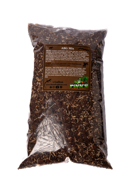 ABG Mix Tropical Terrarium and Vivarium Substrate -1 Gallon, Brown