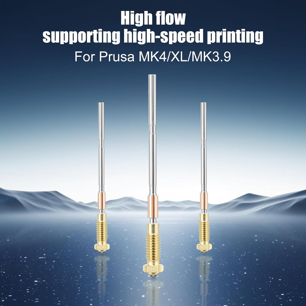 Nozzles 3D Printer MK4 Nozzle Hardened High Precision Brass MK4 0.4mm 3D Printer Nozzles,Compatible only with for