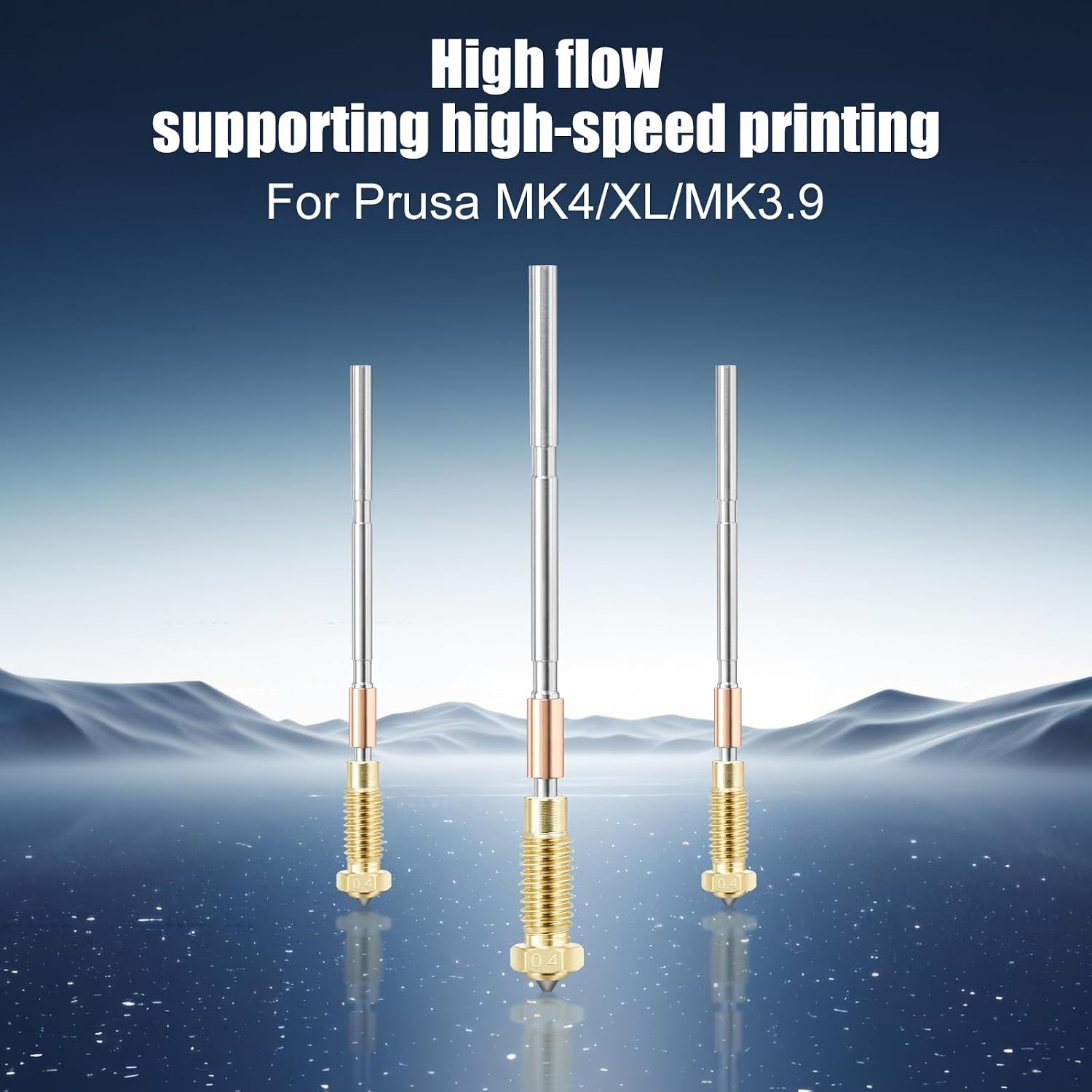 Nozzles 3D Printer MK4 Nozzle Hardened High Precision Brass MK4 0.4mm 3D Printer Nozzles,Compatible only with for