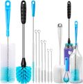 Bottle Brush Tube Cleaning Lab Set with Long Handle, Cup Cleaner for Washing Narrow Neck Beer Wine Decanter Pipes