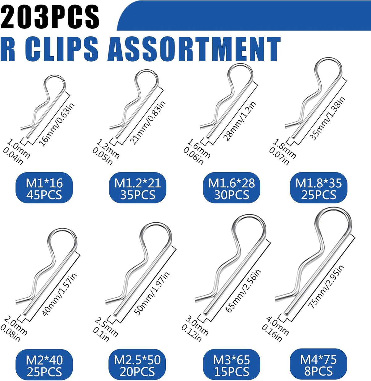 365PCS Trailer Hitch Pin Assortment Kit