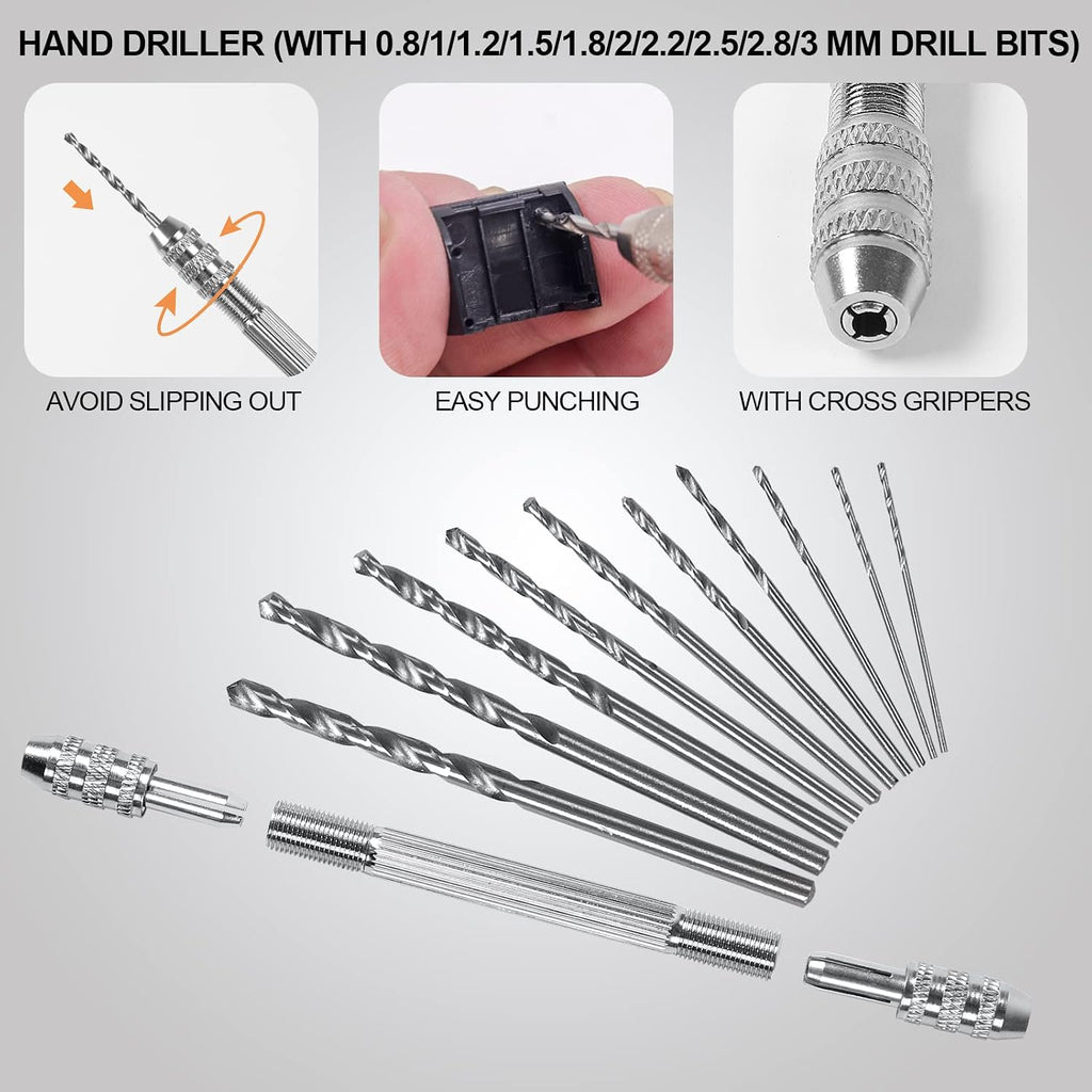 108 PCS Model Tools Kit Modeler Basic Tools Craft Set Hobby Building Tools Kit for Gundam Car Model Building