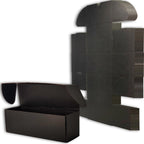 12x6x4 Shipping Boxes Black Mailer Corrugated Cardboard Box Set of 25