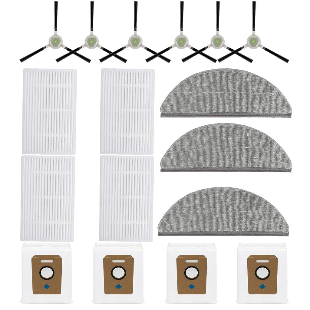 D60S MAX Replacement Accessories Kit for SHELlKl D60S MAX robot vacuum：