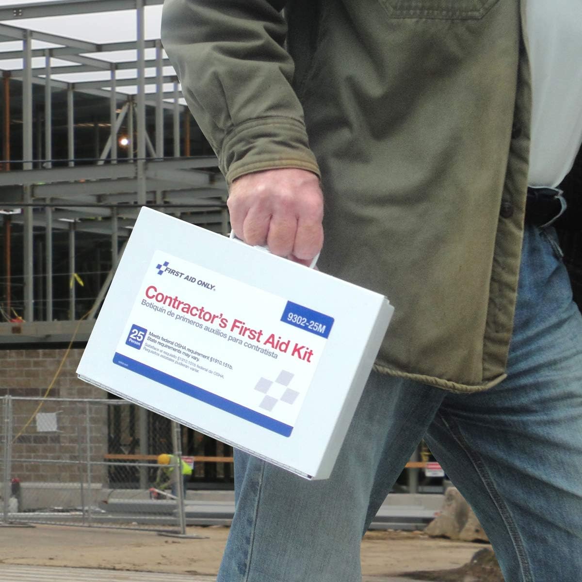 9302-25M 25-Person Contractor's First Aid Kit for Home Renovation, Job Sites, and Construction Vehicles, 178 Pieces