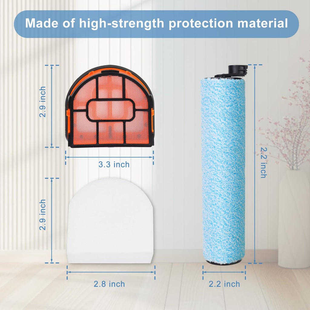 WD161 Replacement HEPA Filter and Brush Roller Set for Shark AW261