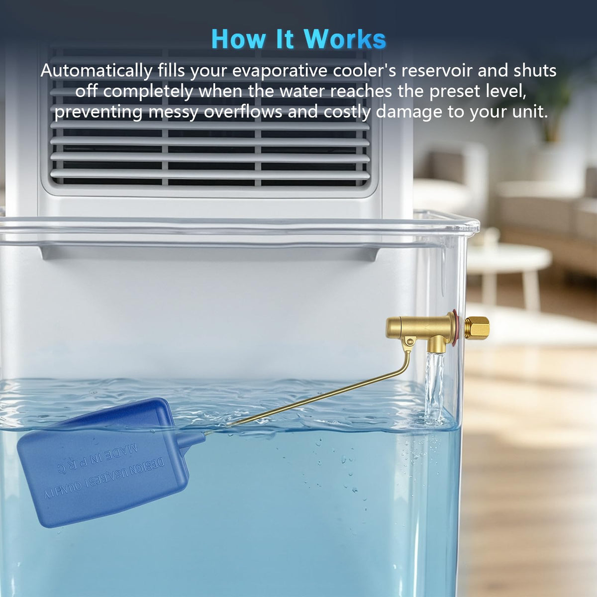 HORTHERO 1/4-Inch Swamp Cooler Float Valve