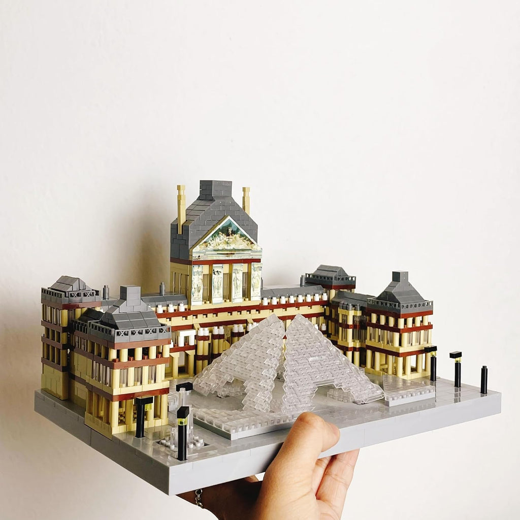 Louvre Museum Paris Micro Mini Building Blocks Architecture Toys Sets