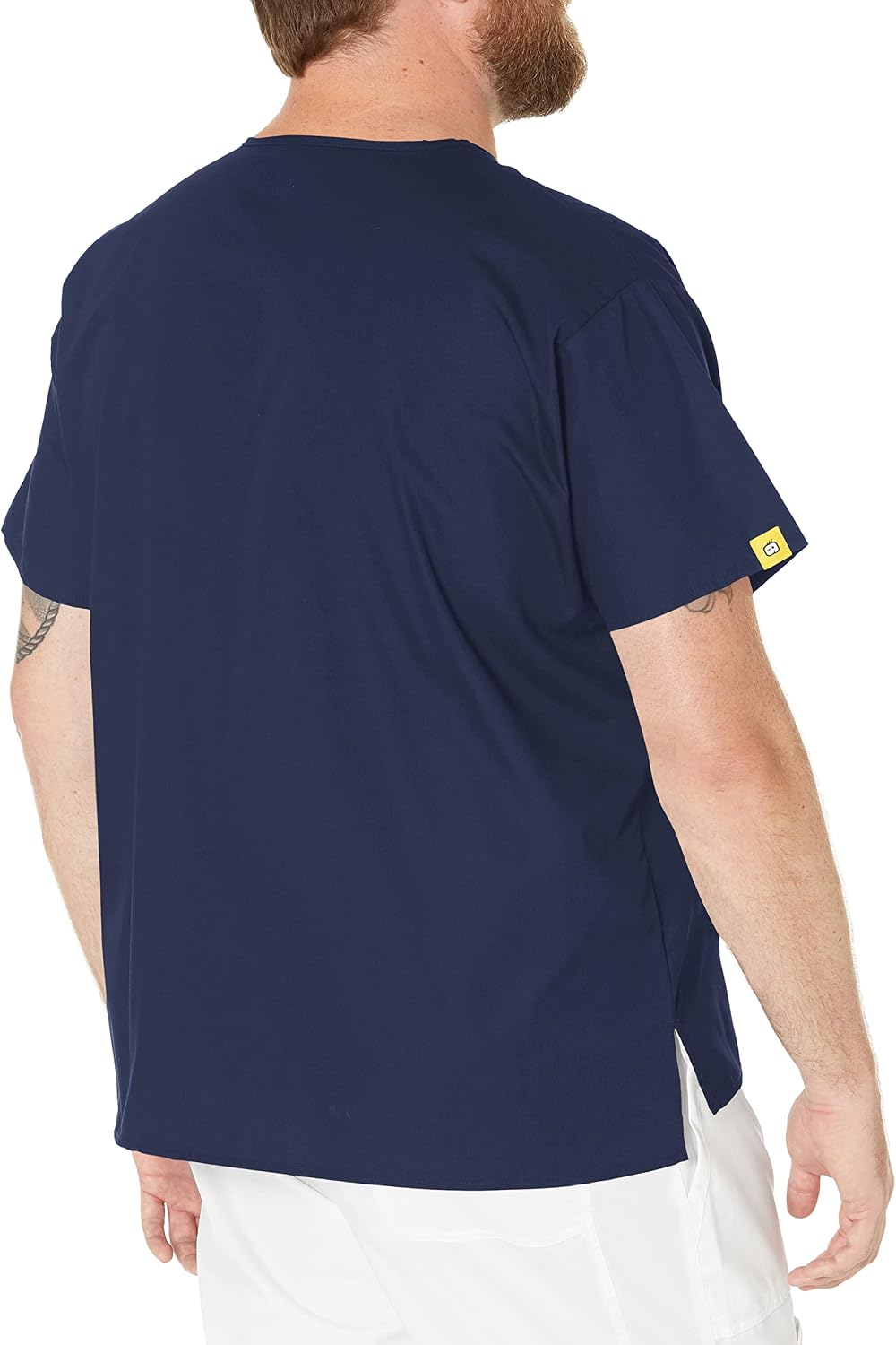 WonderWink unisex-adult Big The Alpha Unisex V-Neck Scrub Top, Navy, 4X-Large