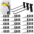 4/6/8 Inch Gridwall Hooks, 60 Pack Heavy Duty Black Grid Wall Hook Display Hooks for Gridwall Panels, 20 Lbs Load