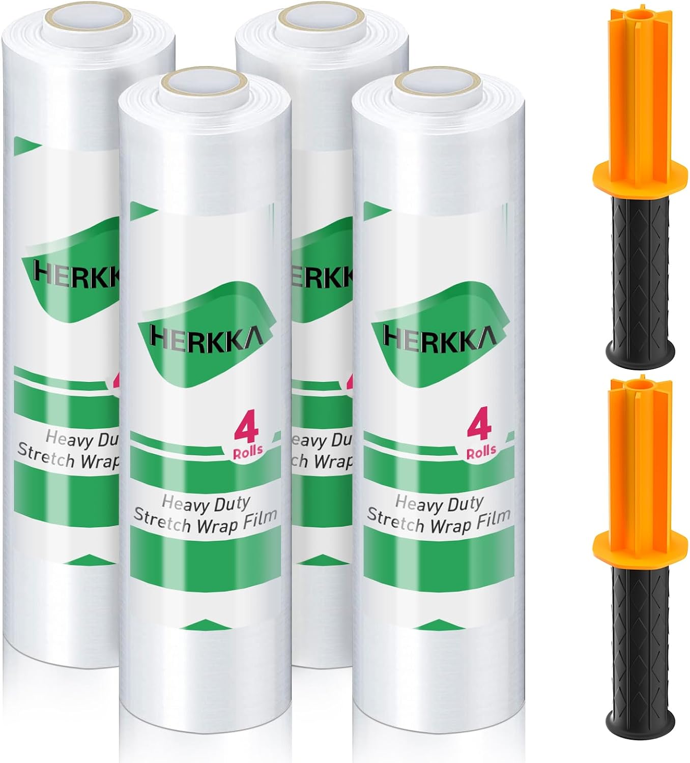 Stretch Film With Handles Industrial Strength Moving Wrapping Plastic Roll Shrink Wrap For Pallet Wrap 15 Inches X