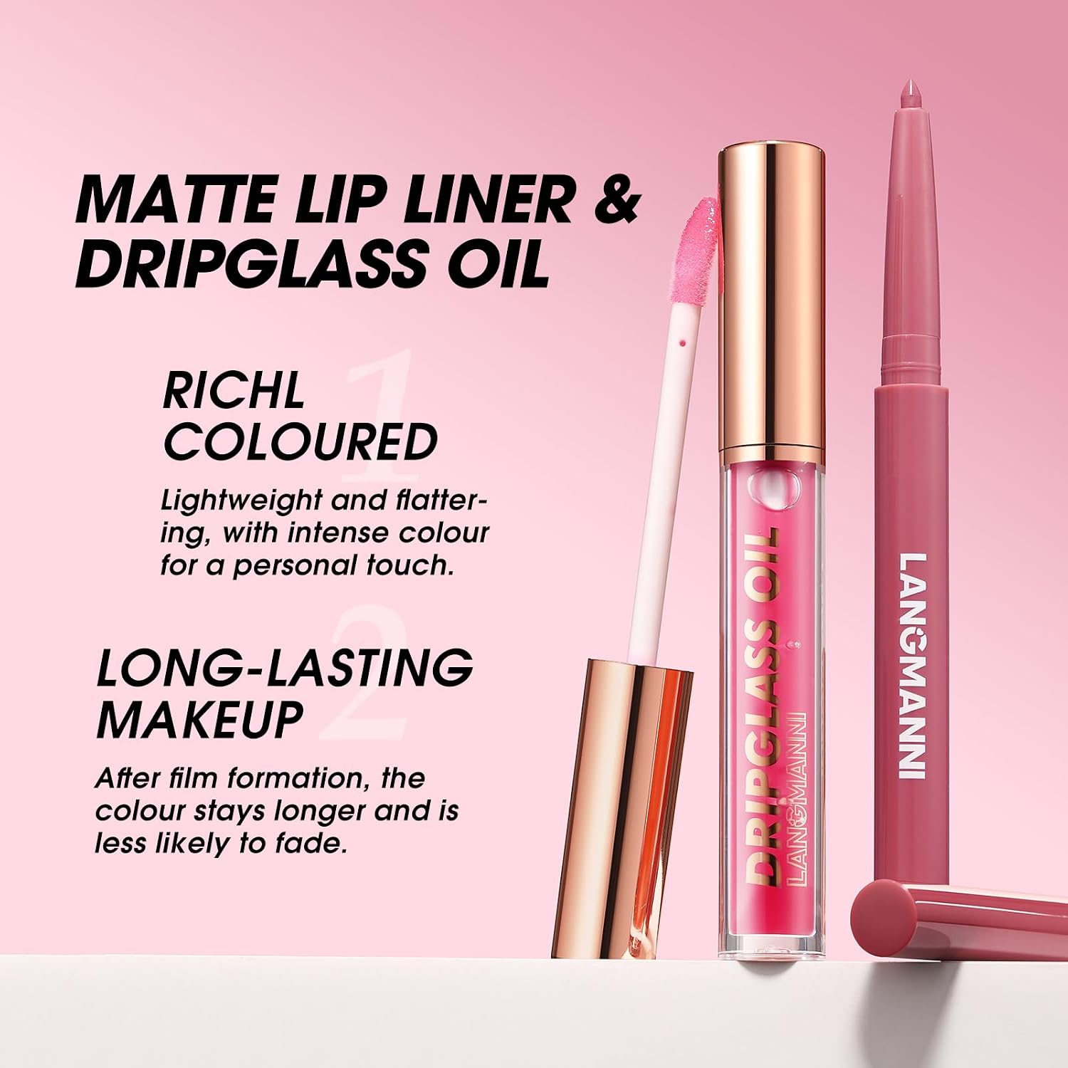 6 Matte Lip Liner With 6 Nourishing Lip Oil Lip Gloss Set, Long-Lasting And Hydrating 2 IN 1 Makeup Set, Beauty Daily