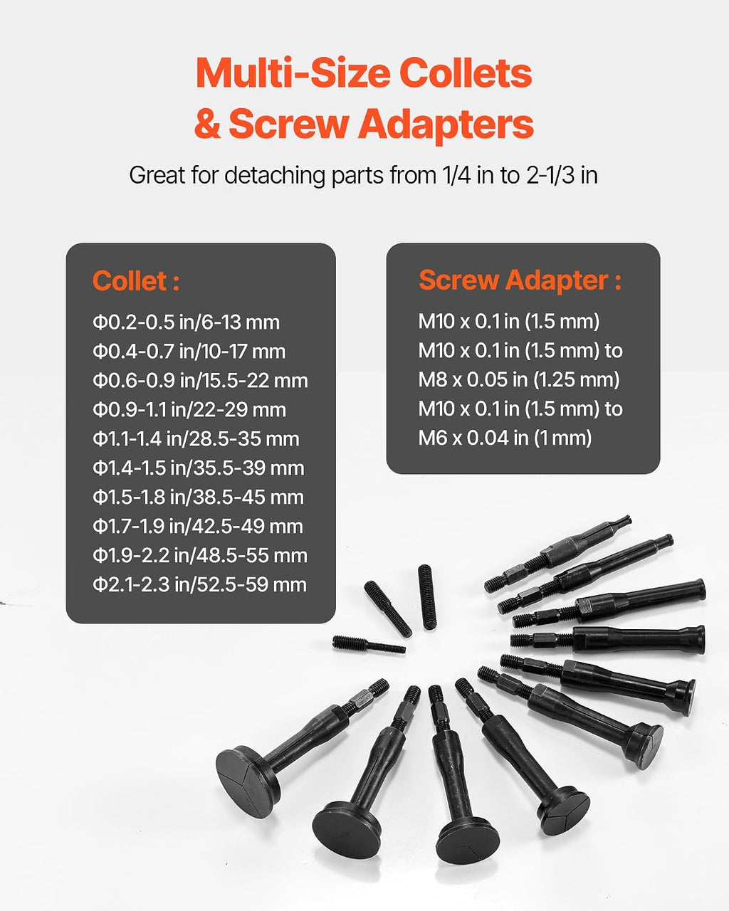 Blind Hole Bearing Puller Set, 16-in-1 Inner Bearing Race and Seal Extractor Kit, 16 PCS Slide Hammer Pilot Insert